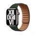 Apple Sequoia Green Leather Link M/L (ML7Q3) для Apple Watch 40/41mm