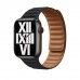 Apple Midnight Leather Link S/M (ML813) для Apple Watch 44/45mm