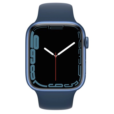 Apple Watch Series 7 GPS 41mm Blue Aluminum Case with Abyss Blue Sport Band (MKN13)