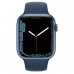 Apple Watch Series 7 GPS 41mm Blue Aluminum Case with Abyss Blue Sport Band (MKN13)