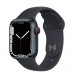 Apple Watch Series 7 GPS + Cellular 41mm Midnight Aluminum Case with Midnight Sport Band (MKH73, MKHQ3)