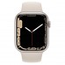 Apple Watch Series 7 GPS + Cellular 41mm Starlight Aluminum Case with Starlight Sport Band (MKH83, MKHR3)
