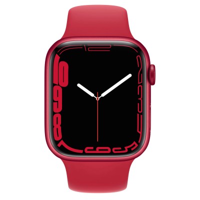Apple Watch Series 7 GPS 45mm (PRODUCT)RED Aluminum Case with (PRODUCT)RED Sport Band (MKN93)