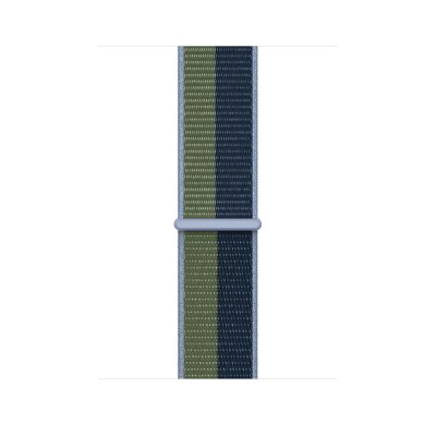 Apple Watch Series 7 GPS 45mm Blue Aluminum Case (MKNR3) with Abyss Blue/Moss Green Sport Loop (ML313)