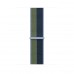 Apple Watch Series 7 GPS 45mm Blue Aluminum Case (MKNR3) with Abyss Blue/Moss Green Sport Loop (ML313)