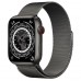 Apple Watch Series 7 GPS + Cellular 45mm Space Black Titanium with Graphite Milanese Loop (ML8V3, ML773)