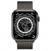 Apple Watch Series 7 GPS + Cellular 45mm Space Black Titanium with Graphite Milanese Loop (ML8V3, ML773)