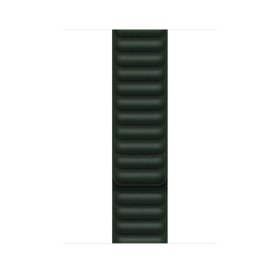 Apple Watch Series 7 GPS + Cellular 45mm Gold Stainless Steel Case (MKM93) with Sequoia Green Leather Link M/L (ML803)